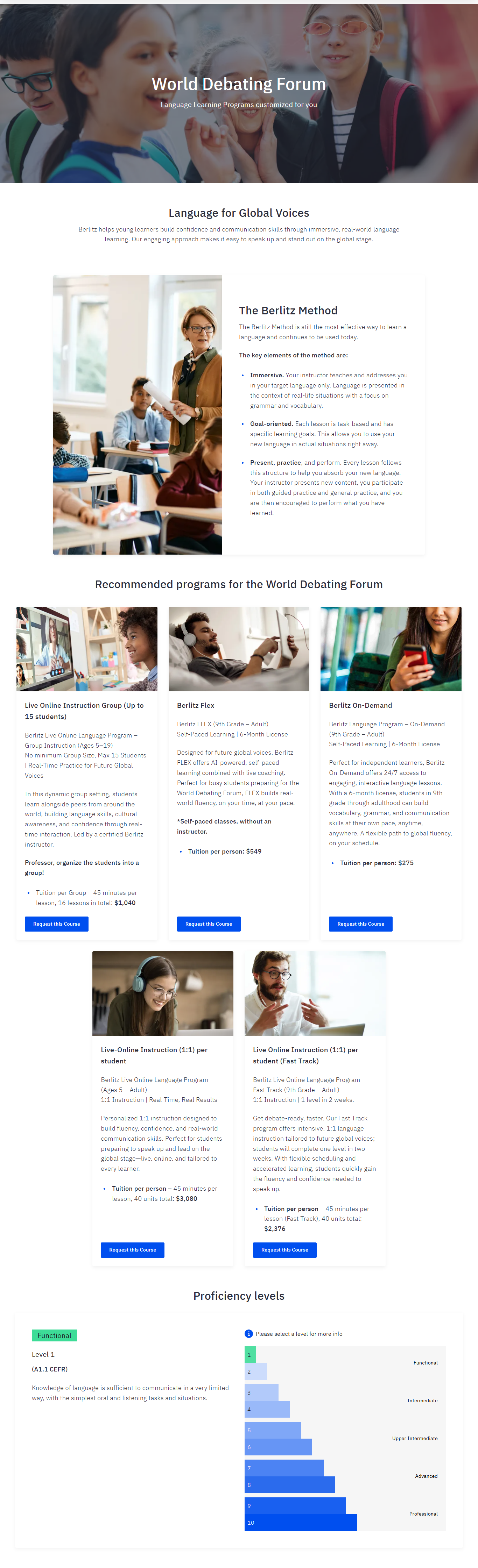 Berlitz World Debating Forum Preview